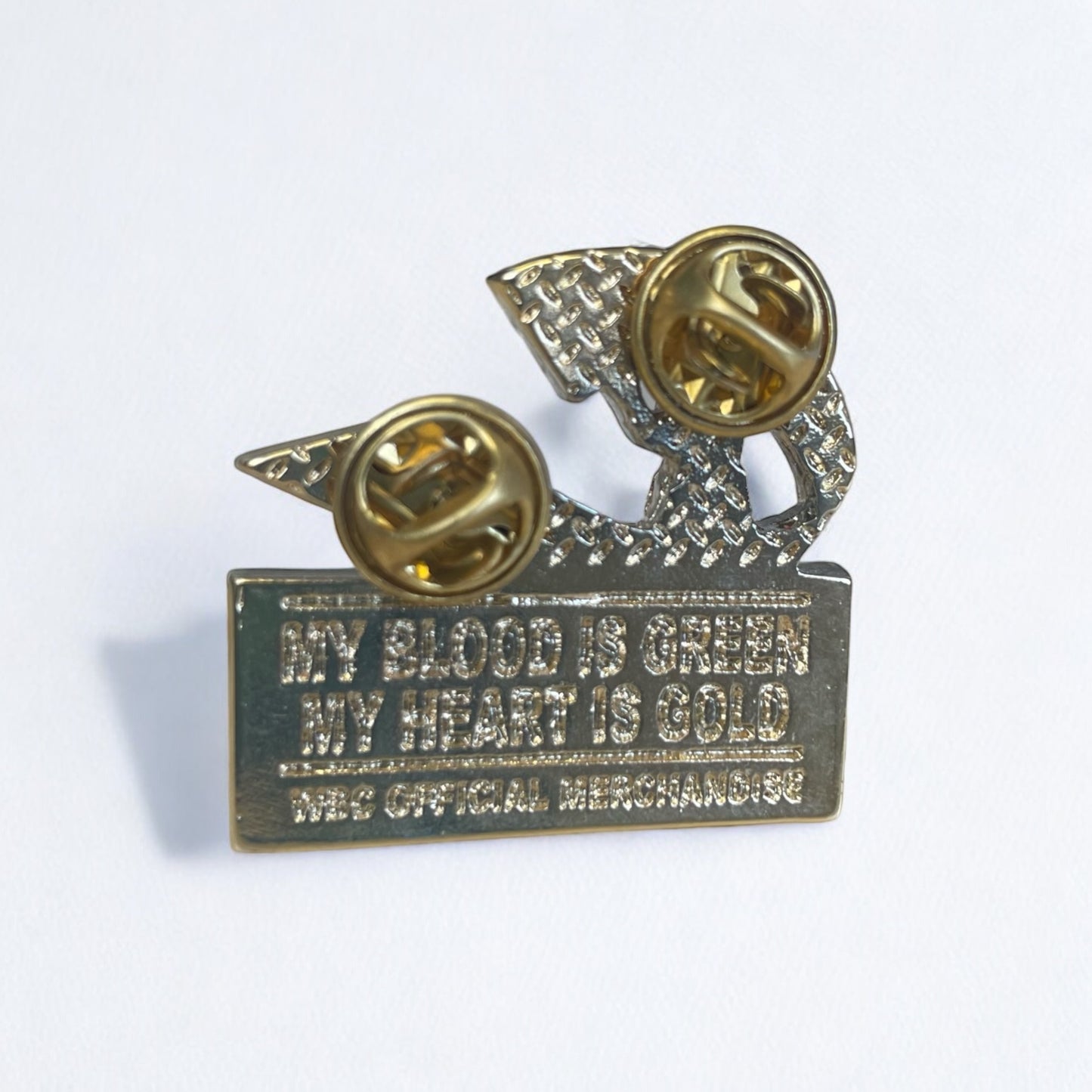 WBC Gold-Coloured Lapel Pin with Logo - Durable Metal Design